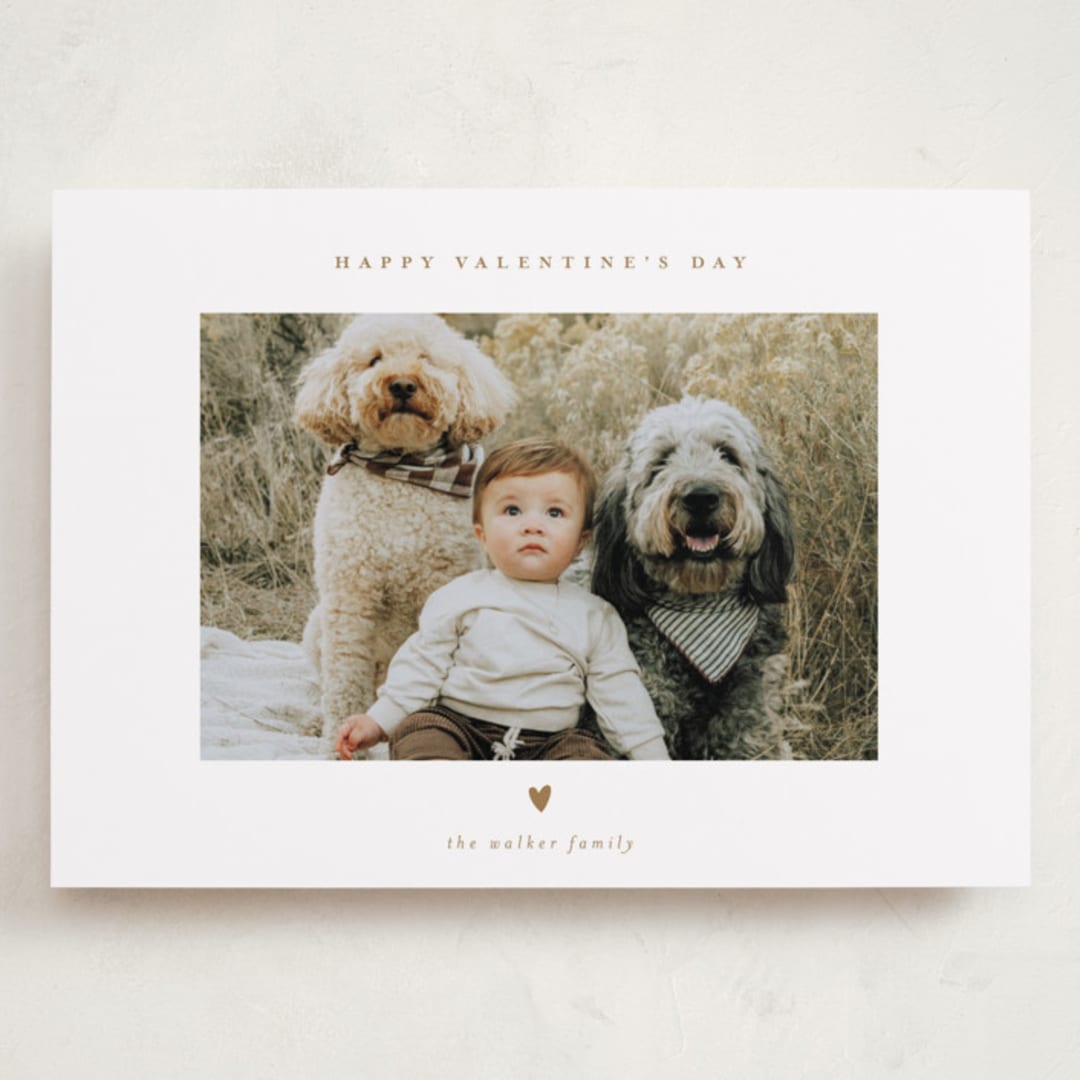"Tiny Heart" - Valentine's Day Cards in Caramel by Ani Somi - Front