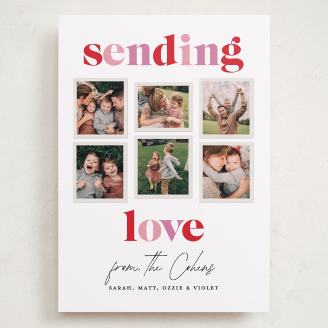 "Earthen" - Valentine's Day Cards in Rose by Sarah Curry - Front