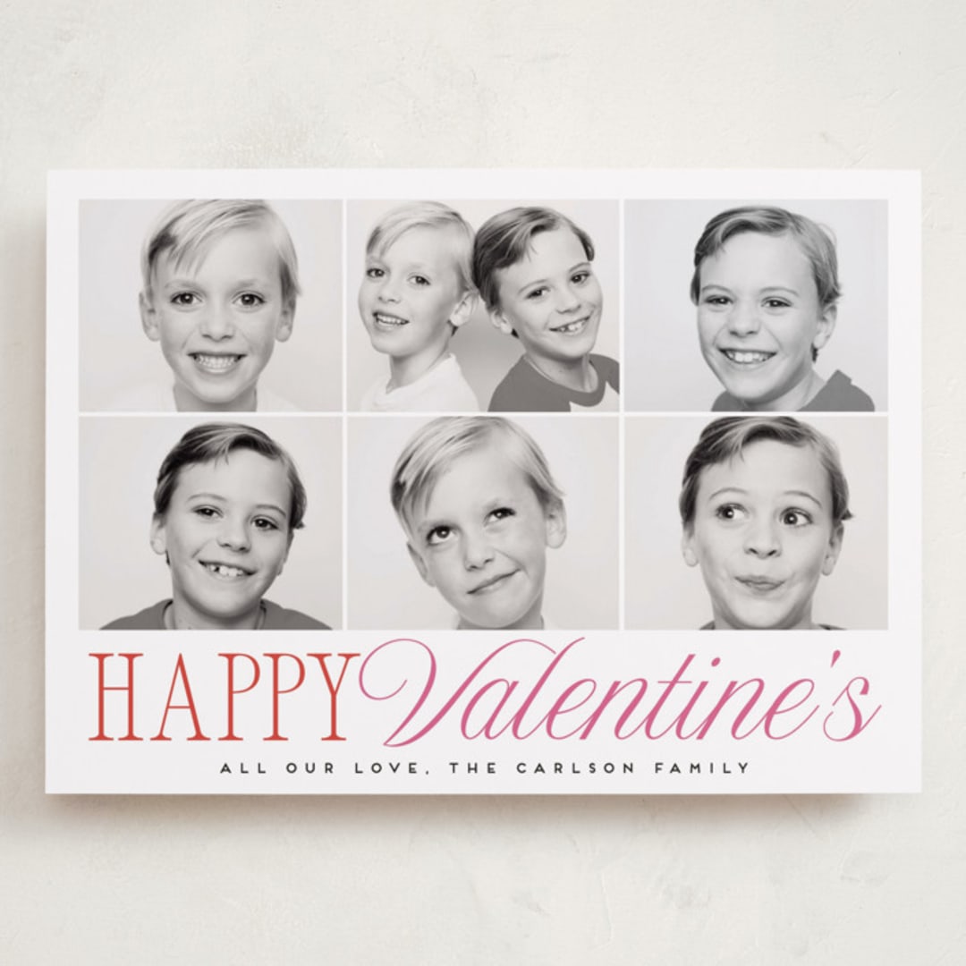 "Happy Tiles" - Valentine's Day Cards in Flour by Maria Alou - Front