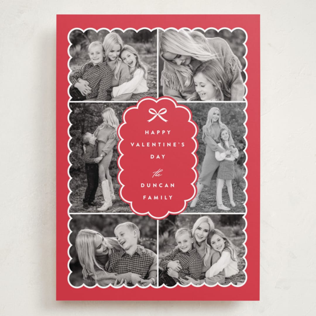 "Valentine Frames" - Valentine's Day Cards in Strawberry by Maria Alou - Front