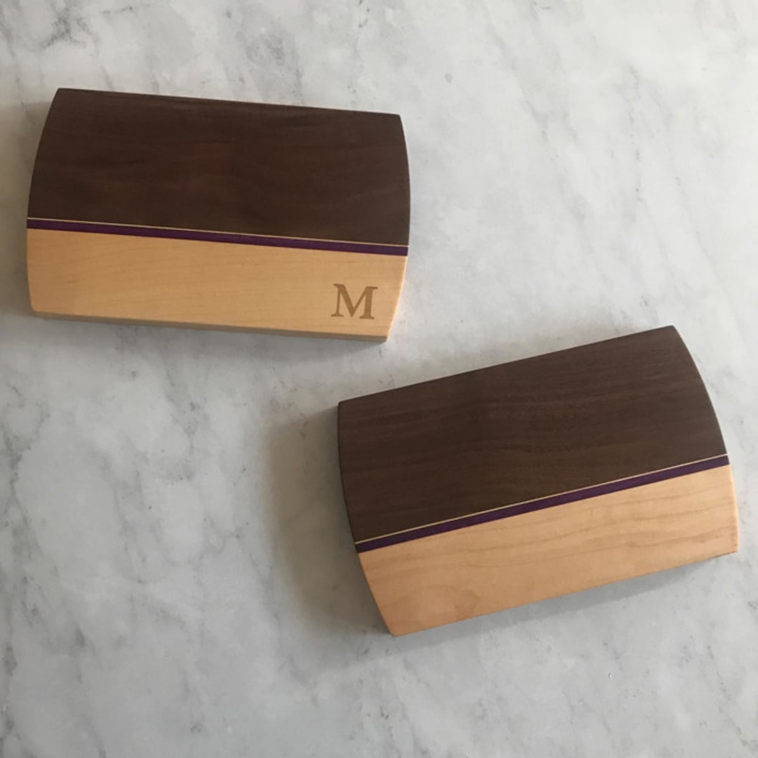 "Classic Monogram Cutting Board - Small" - Cutting Boards in natural by Artificer Wood Works