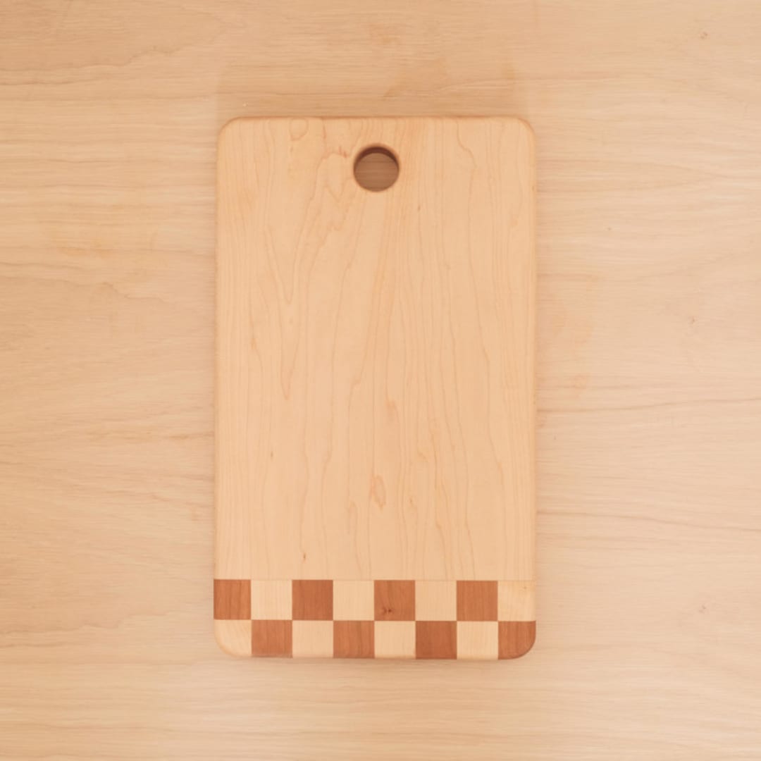 "Checkered Tail Cutting board" - Cutting Boards in gold by Koppa Wood