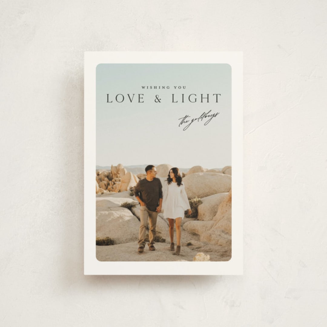 "Framed" - Hanukkah Cards in Coal by Christie Garcia - Front