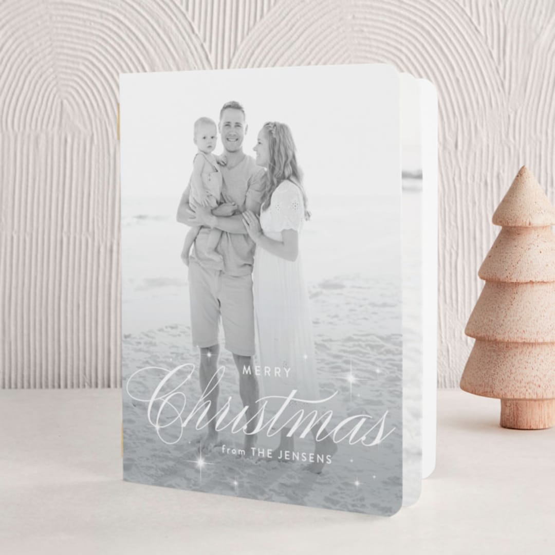 "Brightly Shining" - Holiday Booklette Cards in Frost by Jennifer Postorino - Front