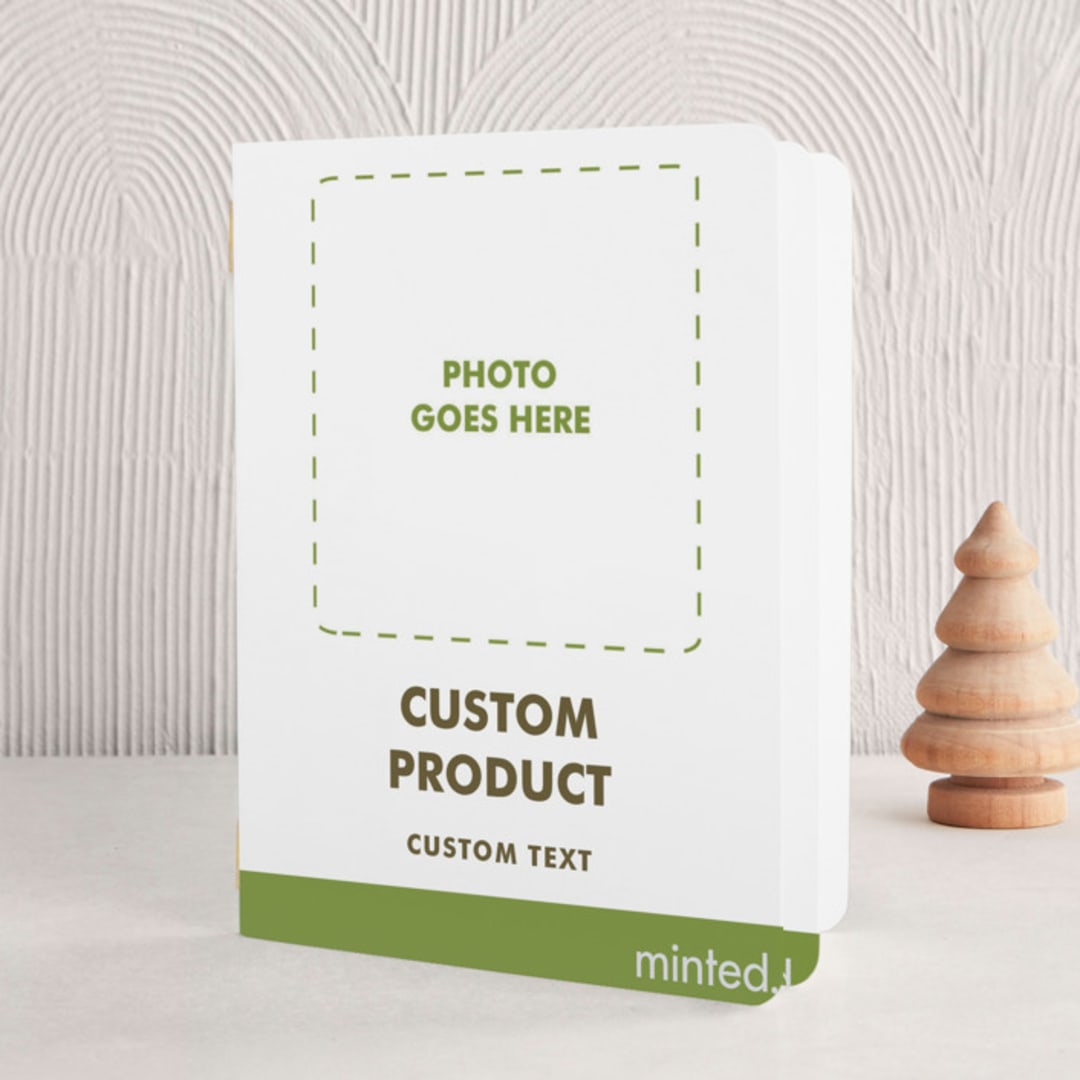 "Custom HBK" - Holiday Booklette Cards in White by Minted - Front