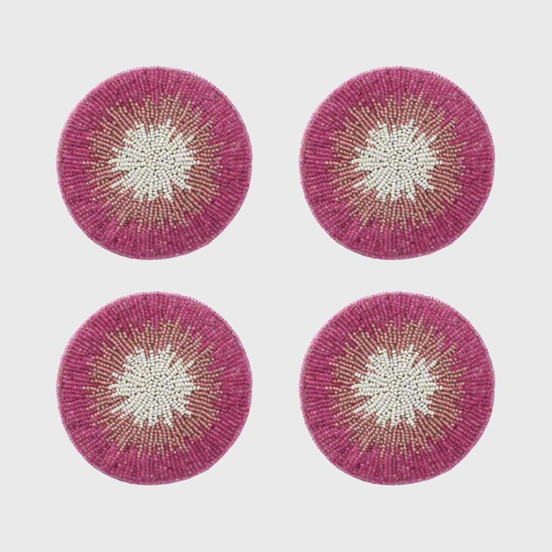 "Ombre coasters, pink" - Coasters in pink by Joanna Buchanan