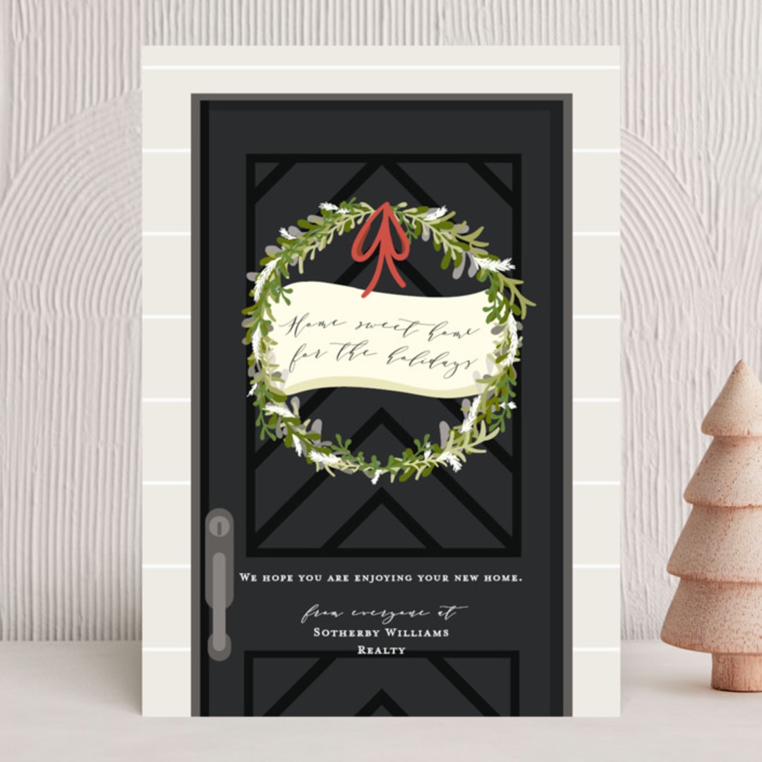 "New Home For The Holidays" - Holiday Cards in Midnight by Korry Brown - Front