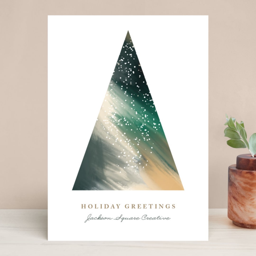 "Christmas tree" - Holiday Cards in Eggnog by Roopali - Front