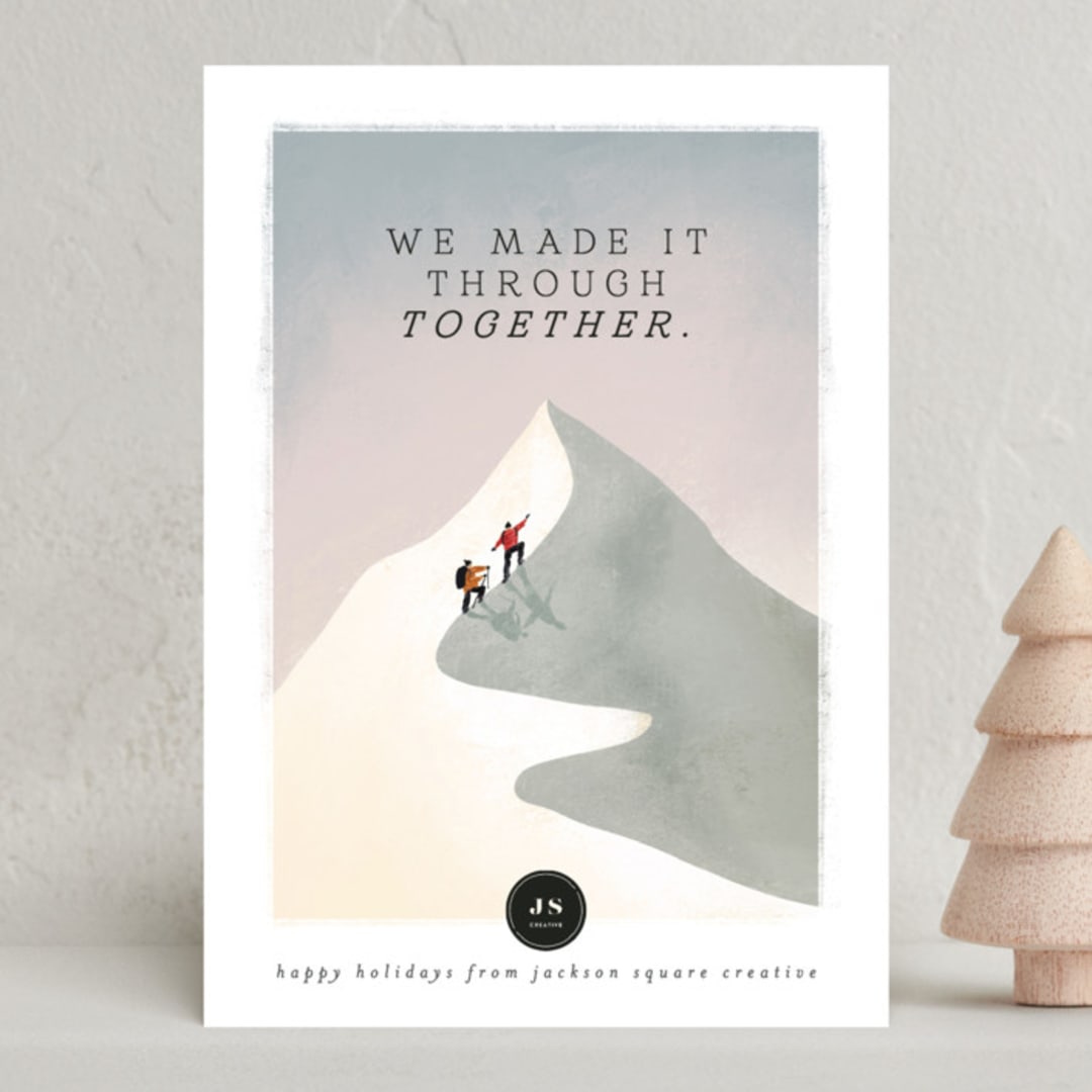 "climbing heights" - Holiday Cards in Summit by Grae - Front