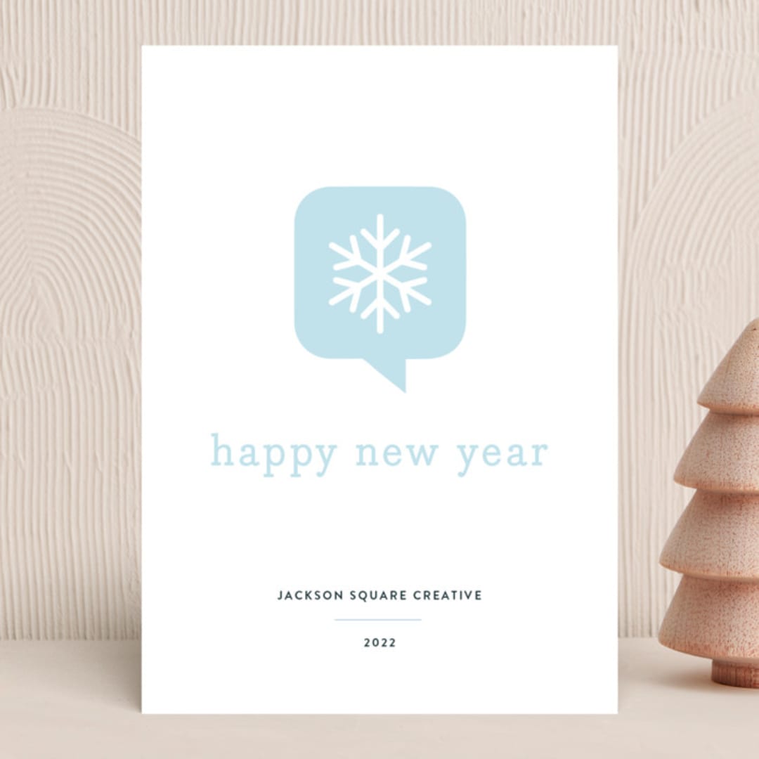 "Holiday Thought" - Holiday Cards in Frost by Robin Ott - Front