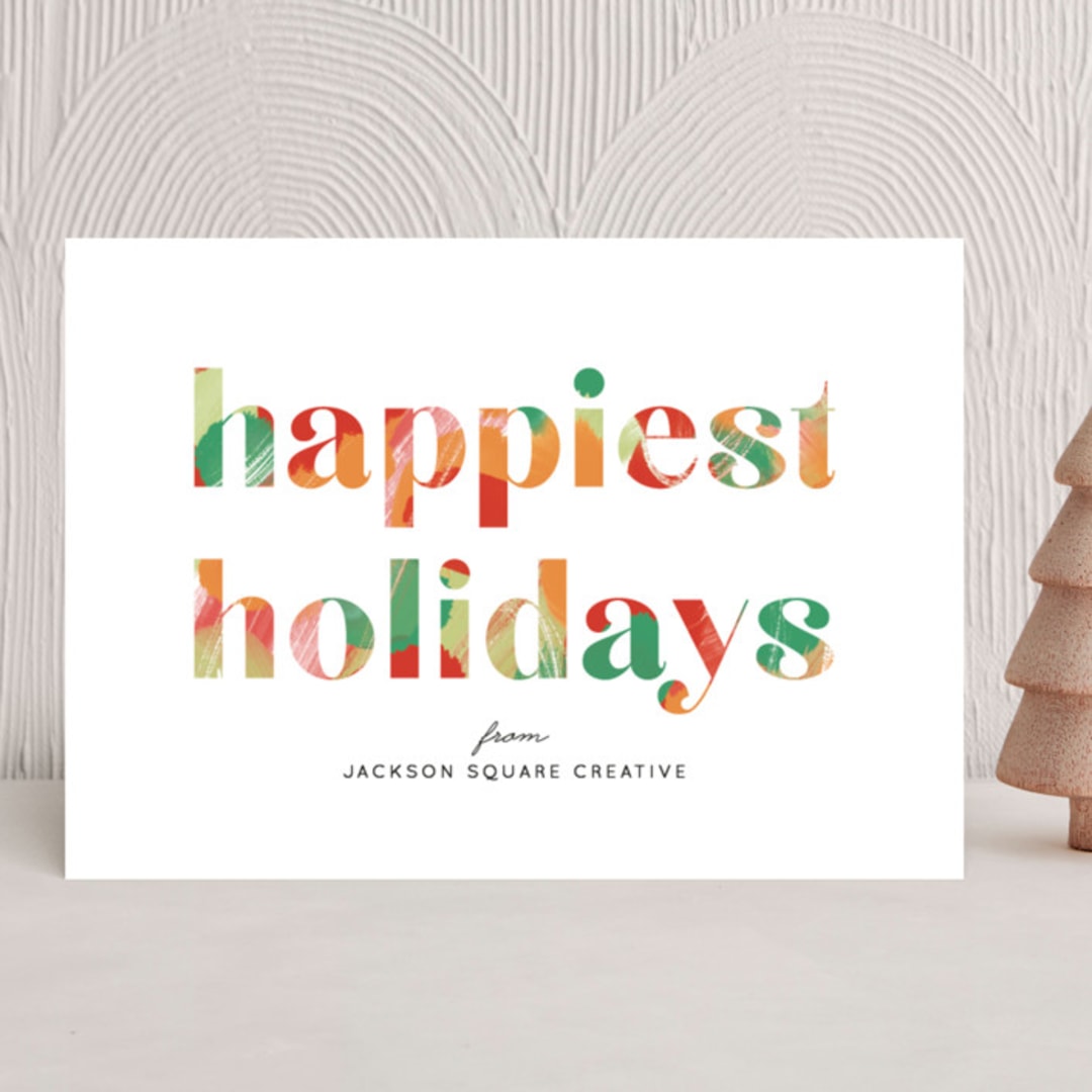 "Happiest Holidays" - Holiday Cards in Cheerful by Julia Hall - Front