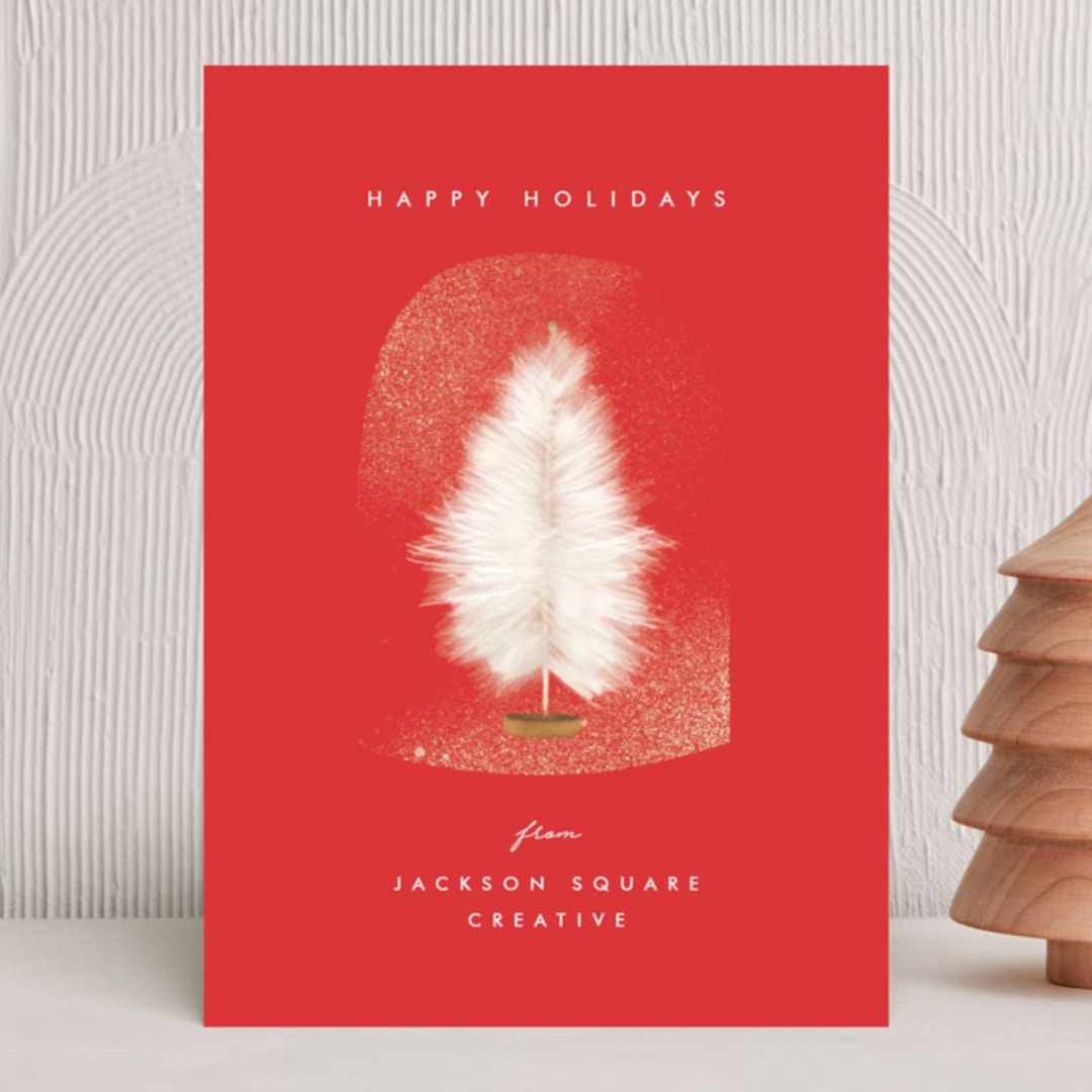 "Snowglobe" - Holiday Cards in Holly by Julie Murray - Front