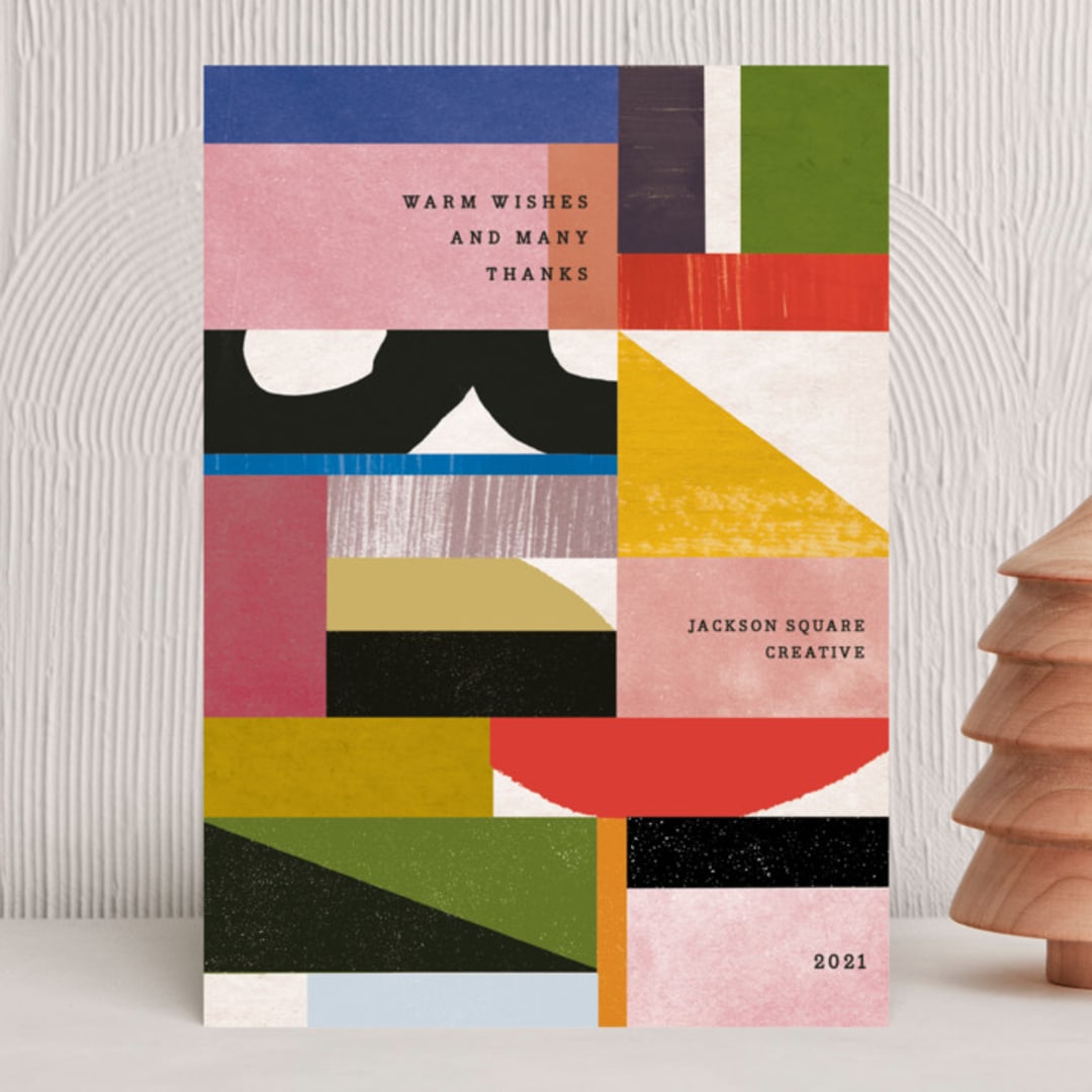 "colorful greetings" - Holiday Cards in Rainbow by Sumak Studio - Front