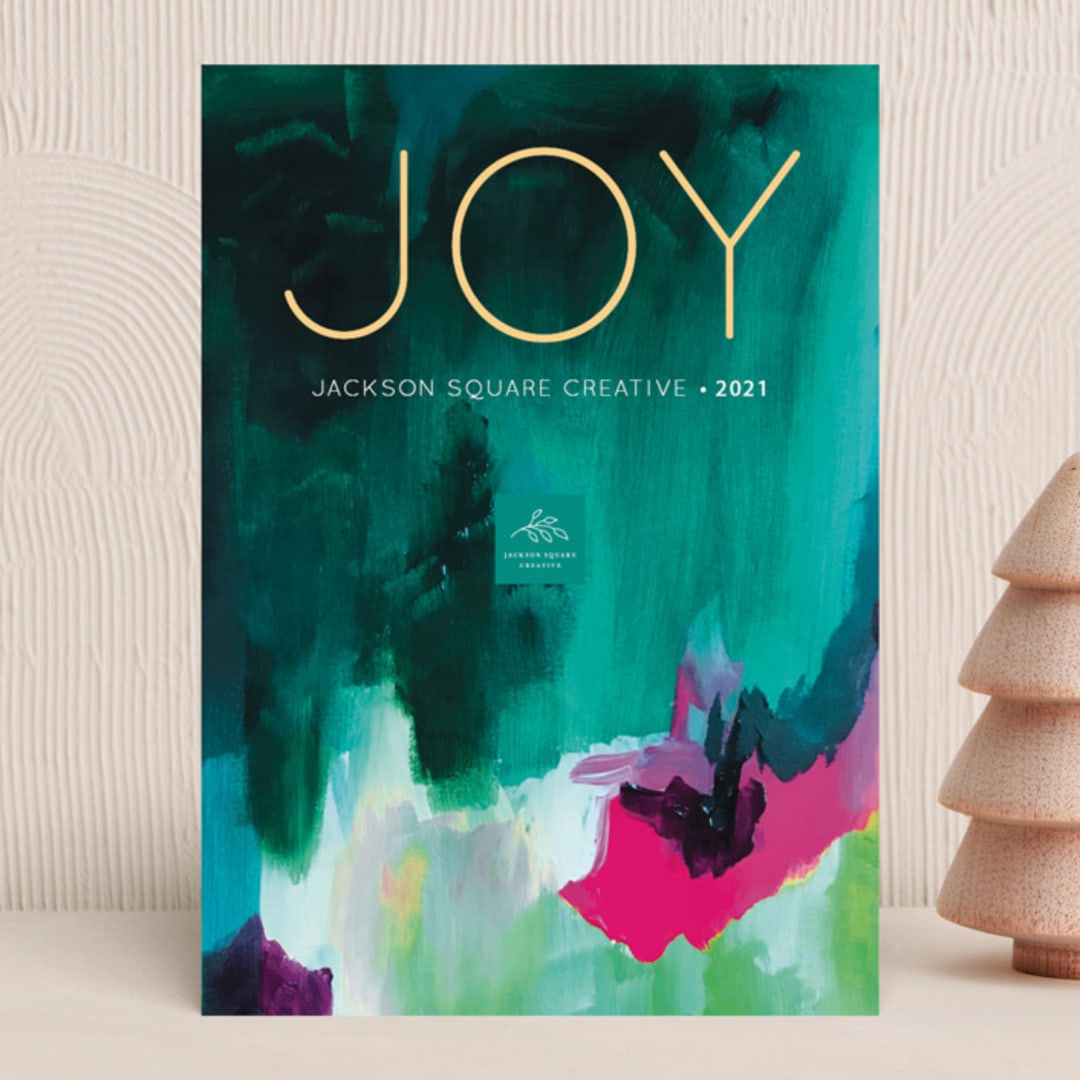 "Winter Jewel" - Holiday Cards in Juniper by Holly Whitcomb - Front