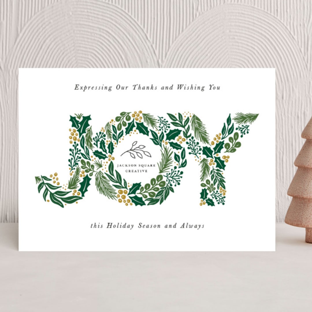 "Internal Joy" - Holiday Cards in Snow by Beth Schneider - Front