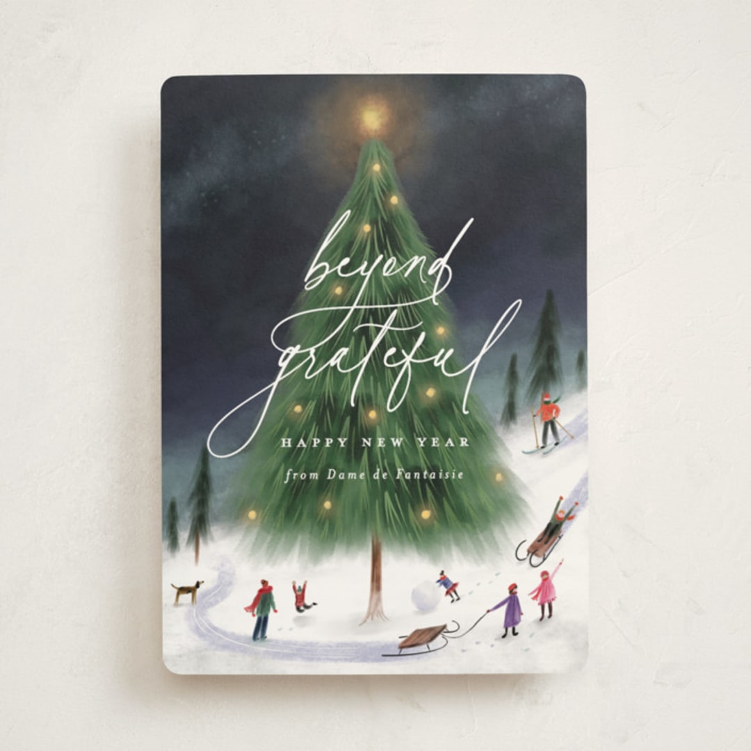 "majestic tree" - Holiday Cards in Jam by Grae - Front