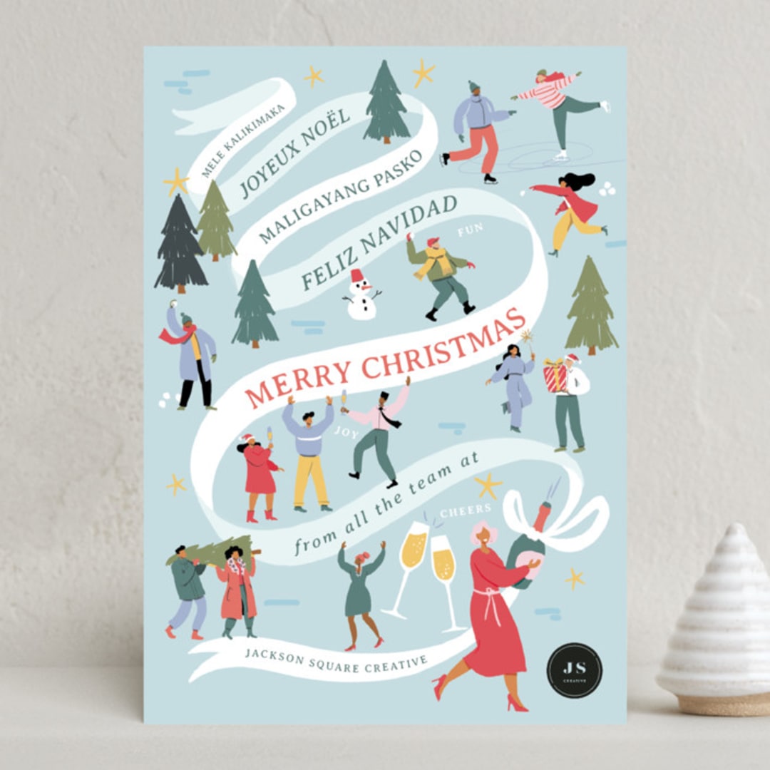 "ribambelle" - Holiday Cards in Ice by Leia Matt - Front