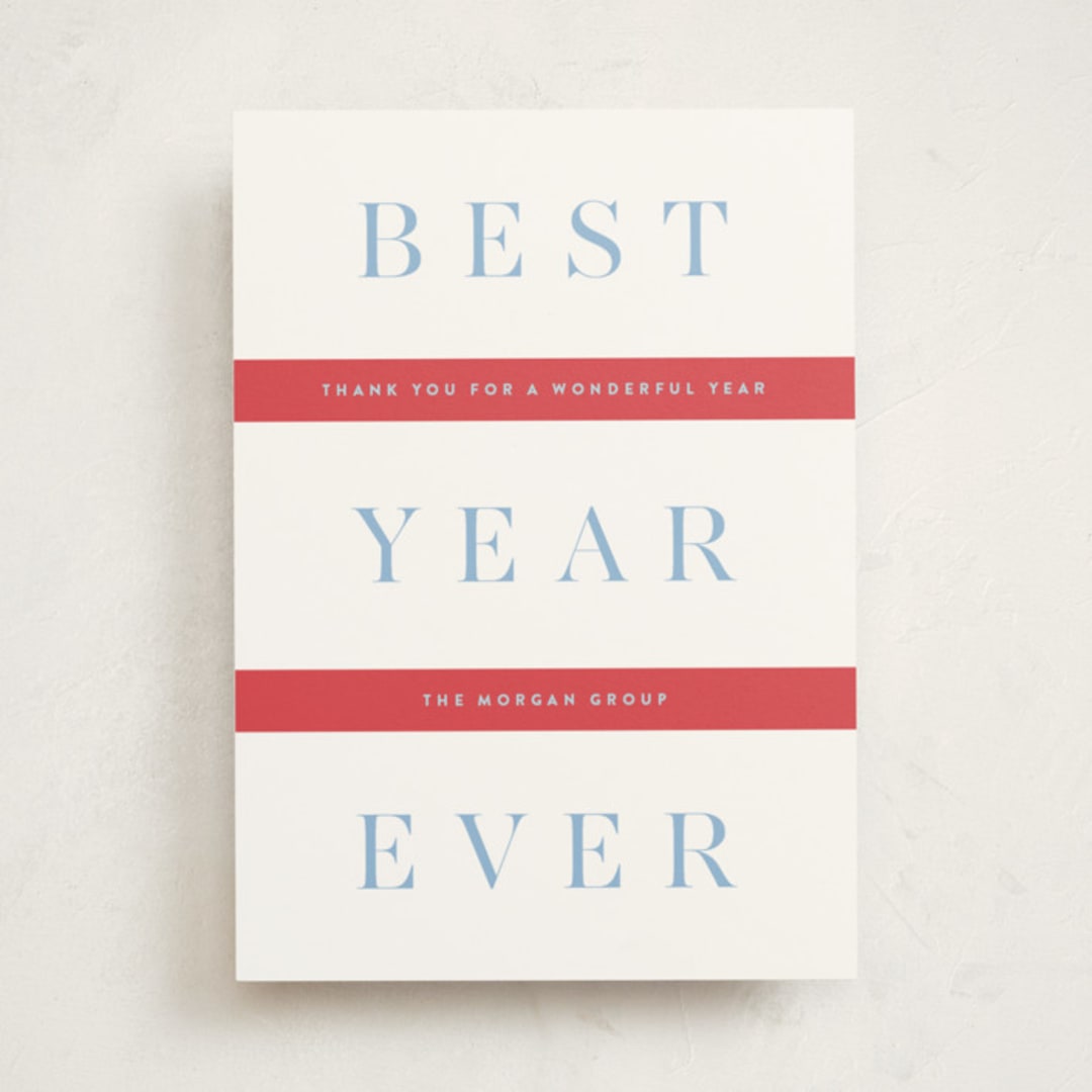 "Festive Stripes" - Holiday Cards in Stocking by Alston Foster - Front