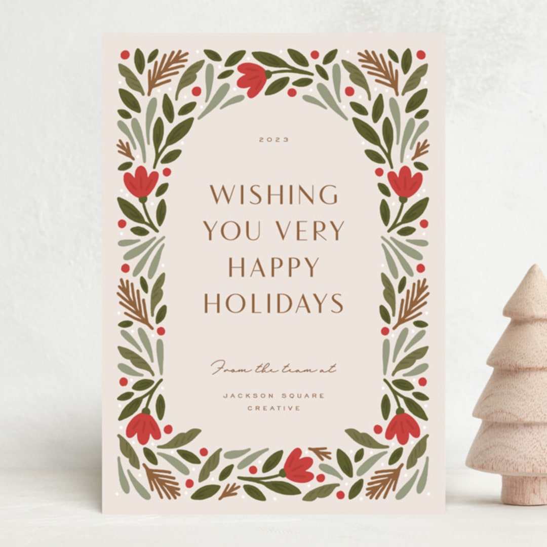 "Winter Mix" - Holiday Cards in Vanilla by Michelle Taylor - Front