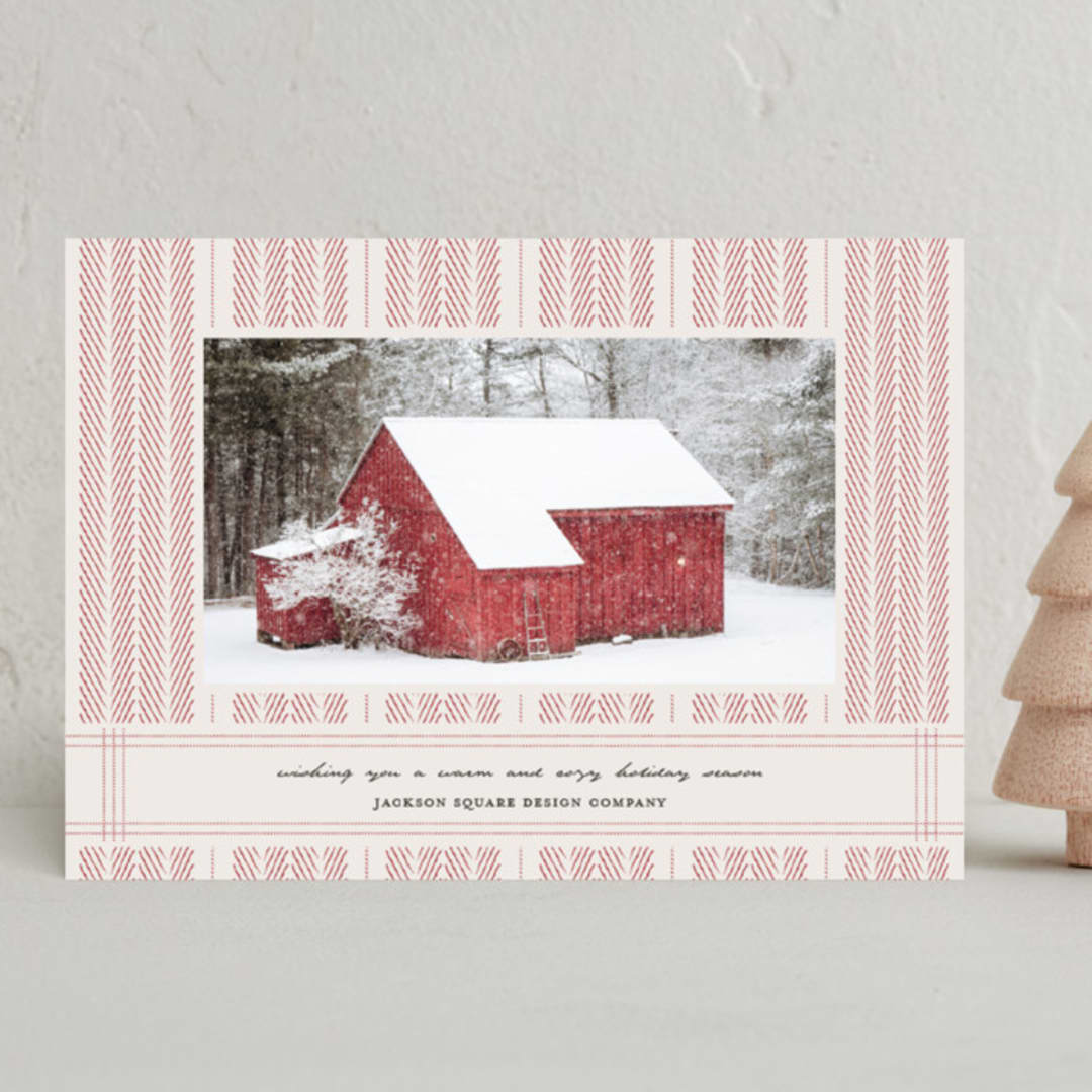 "Homemade" - Holiday Cards in Crimson by Kennedi Shaw - Front