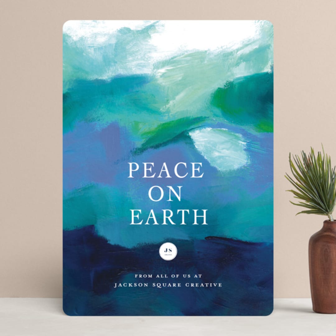 "Peaceful Earth" - Holiday Cards in Mindful by Jenny Partrite - Front