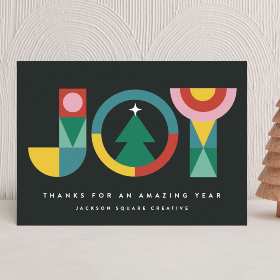 "Nordic Joy" - Holiday Cards in Ink by Maria Alou - Front