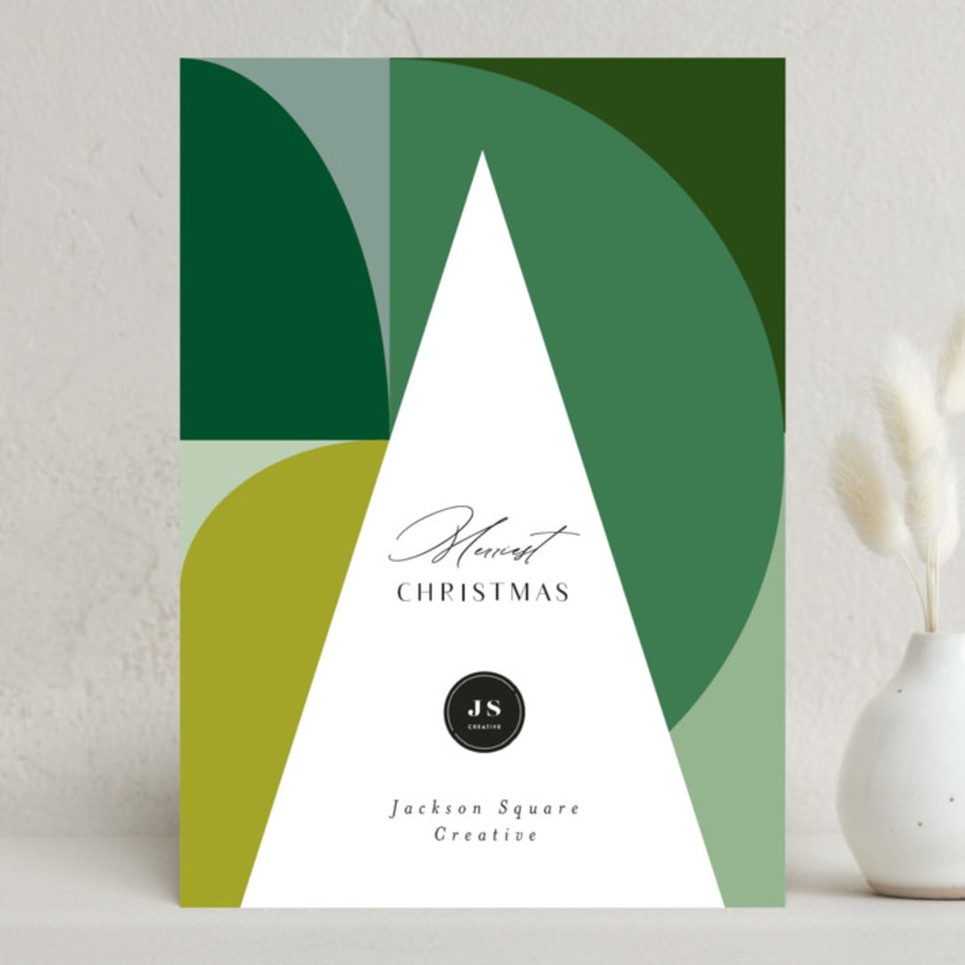 "minimal winter tree" - Holiday Cards in Forest by Karidy Walker - Front
