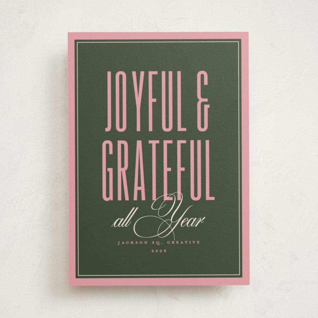 "Simply Said" - Holiday Cards in Wreath by letterfix - Front