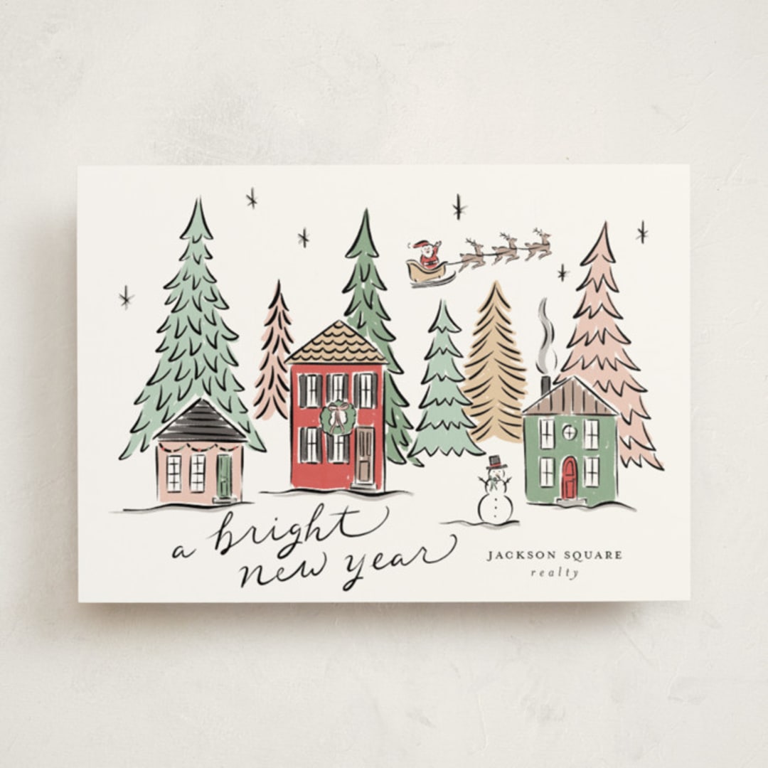 "Winter Scene" - Holiday Cards in Festive by Erin German - Front