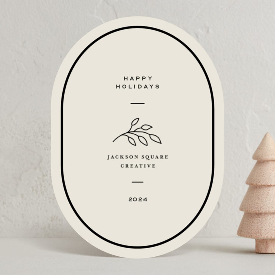"matchbook" - Holiday Cards in Coal by Megan Davis - Front