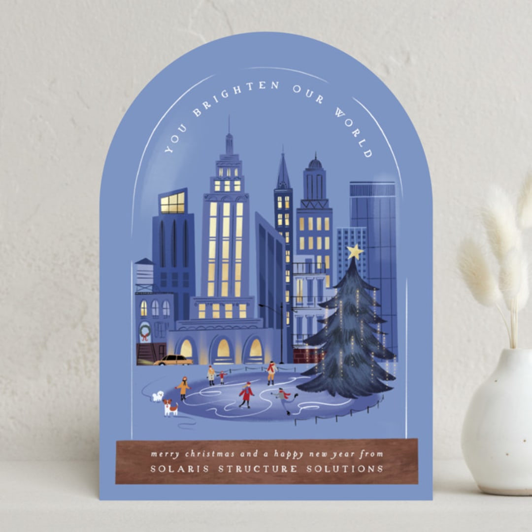 "bright globe" - Holiday Cards in Christmas Eve by Grae - Front