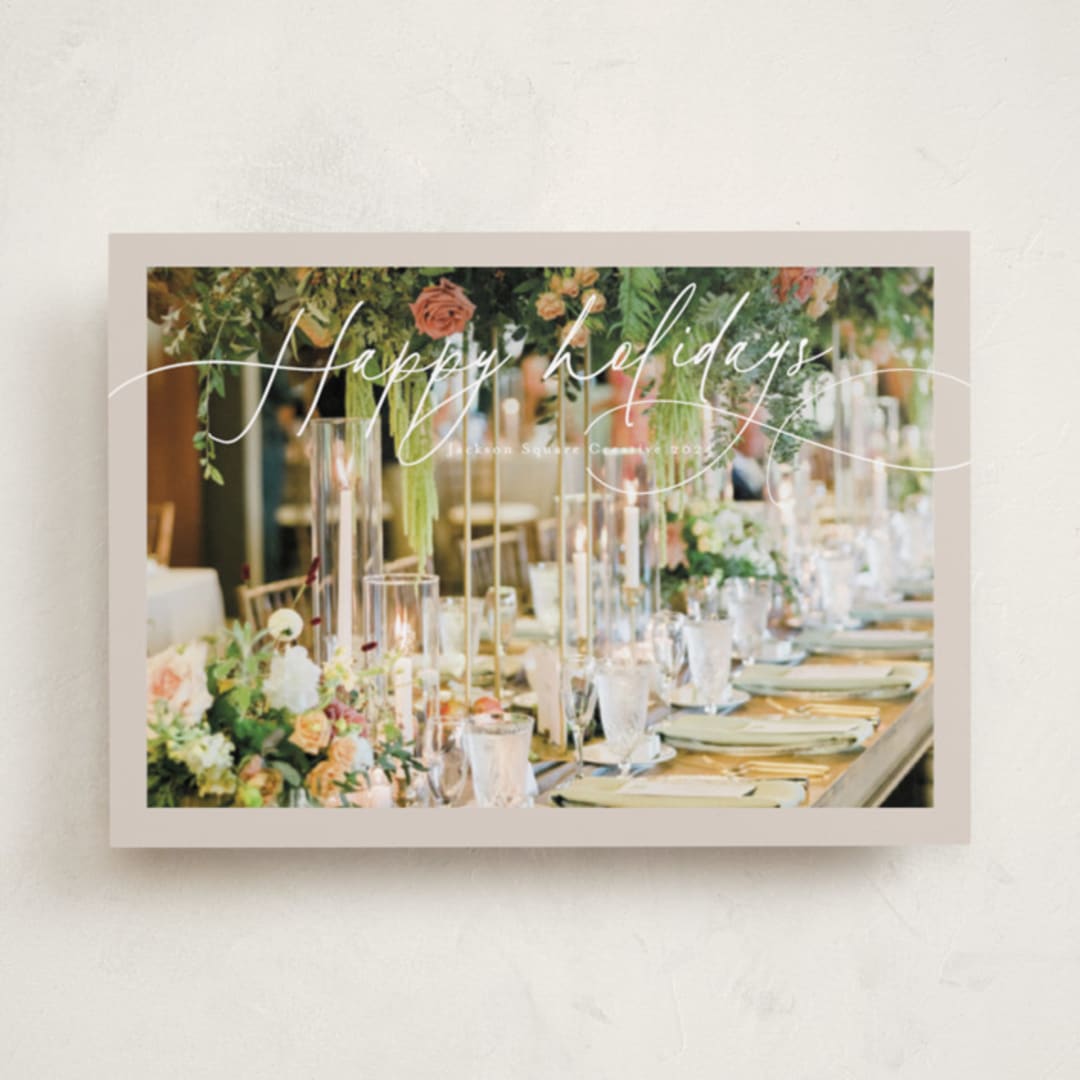 "Looped" - Holiday Cards in Cookie Dough by Nicole Walsh - Front