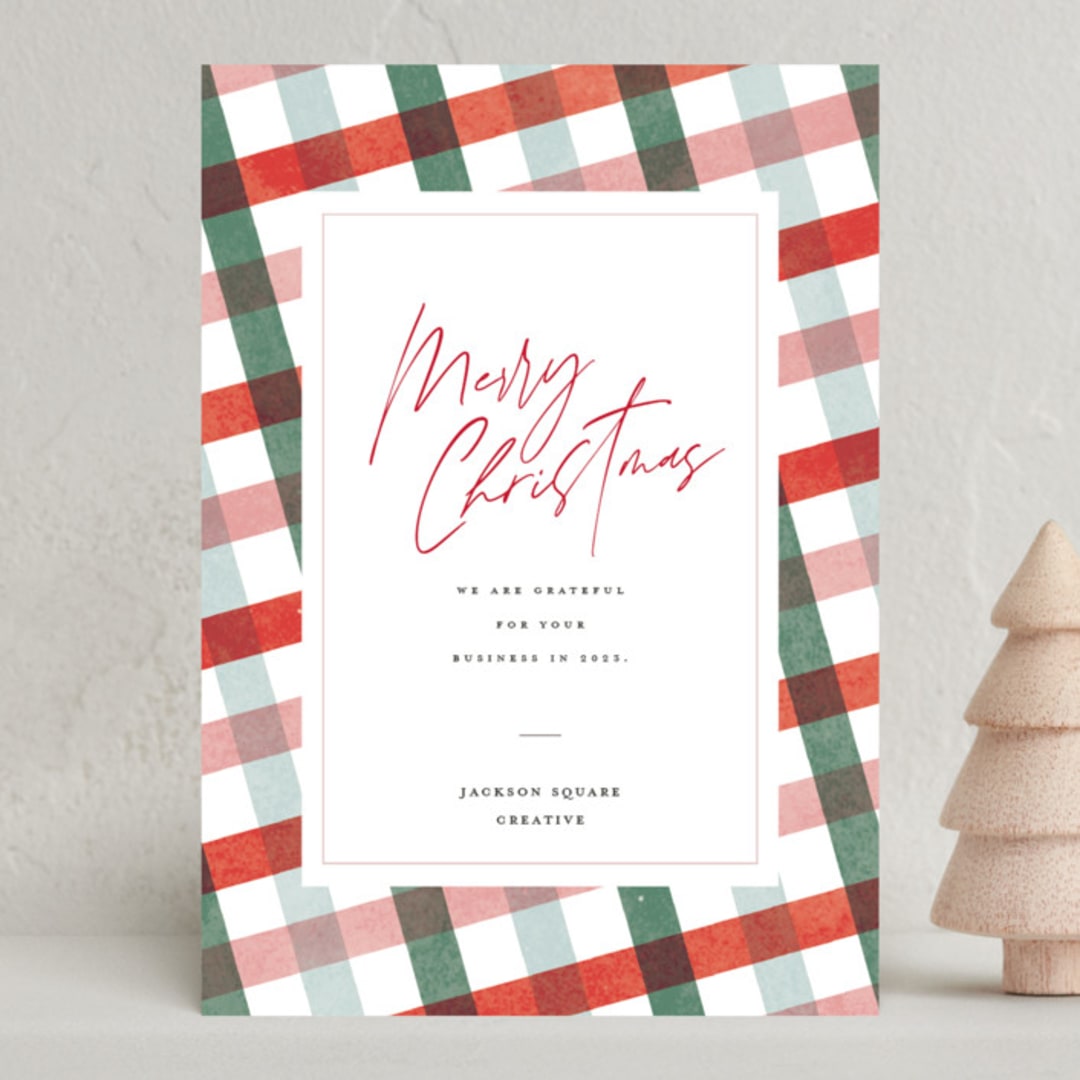 "All Stripes" - Holiday Cards in Classic by Pixel and Hank - Front