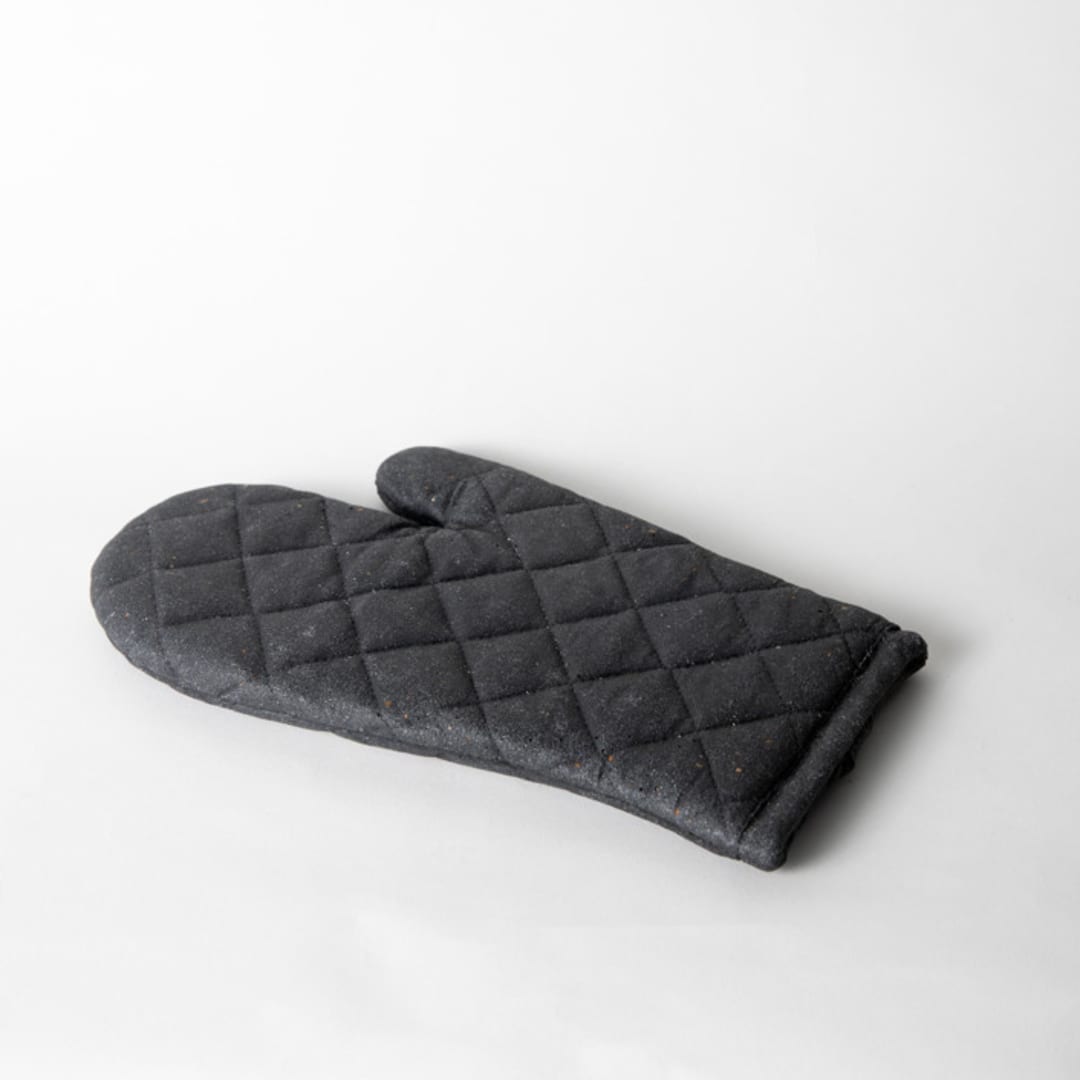 "Black Terrazzo Oven Mitt Trivet" - Trivets in black by Pretti.Cool