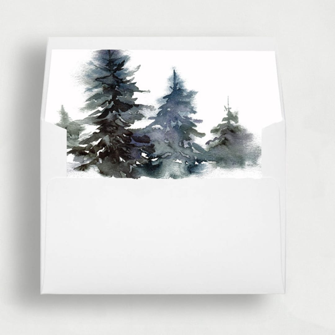 Rustic Forest | Set of 25 Envelope Liners