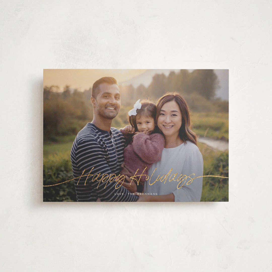 "Faubourg" - Holiday Cards in Pudding by Leia Matt - Front