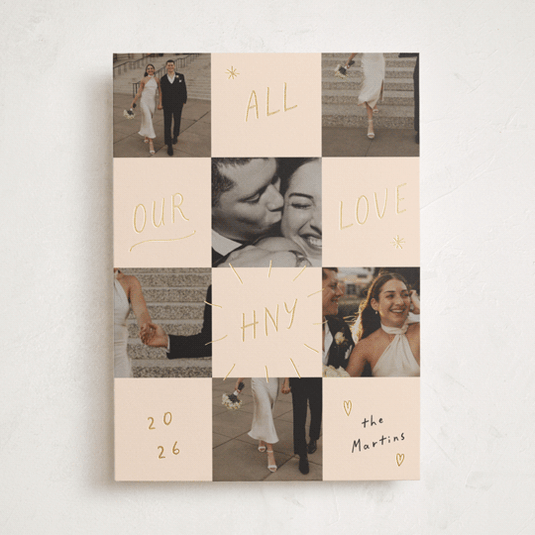 "Checkers" - Holiday Cards in Ink Press by Ani Somi - Front