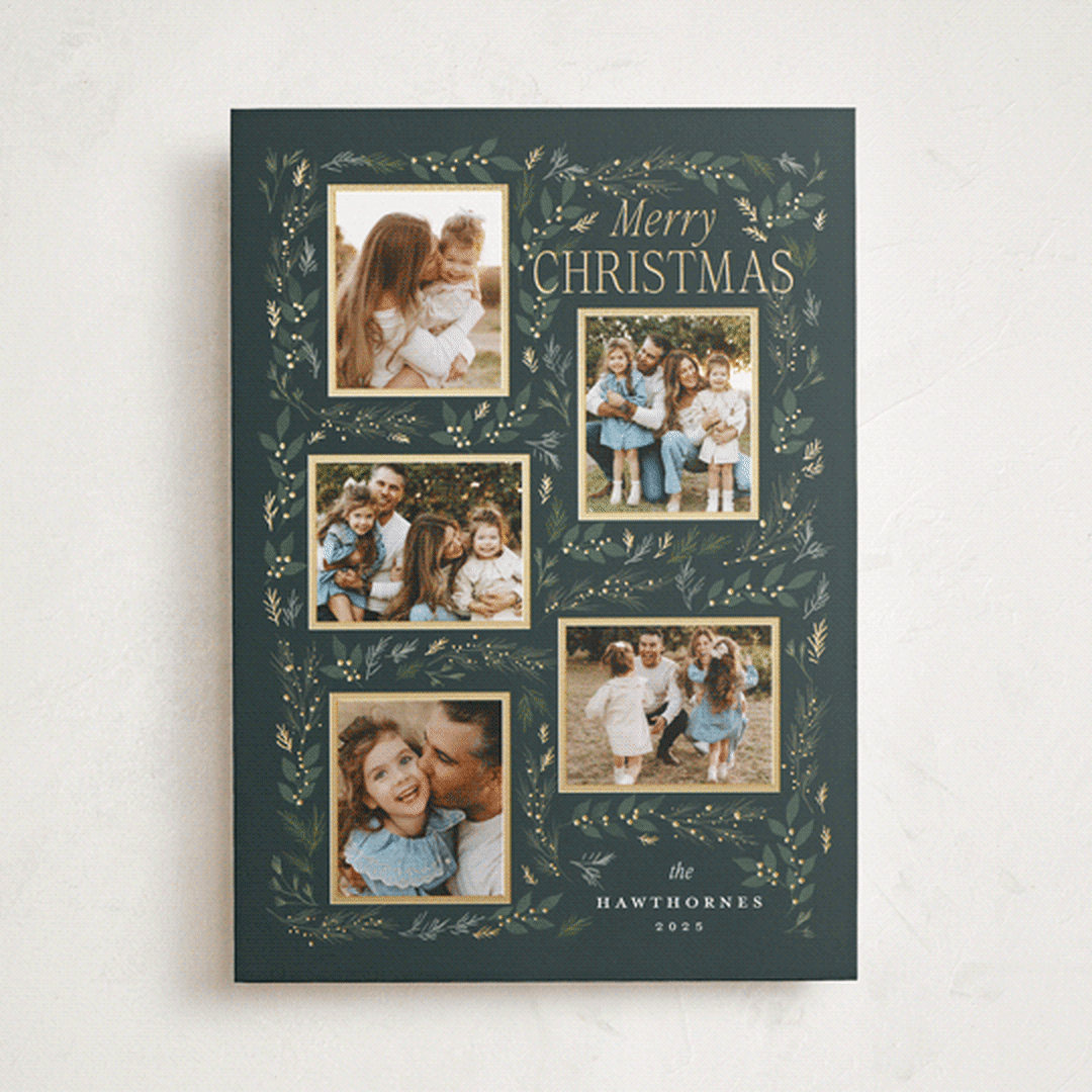 "evergreen gallery" - Holiday Cards in Juniper by Rebecca Durflinger - Front