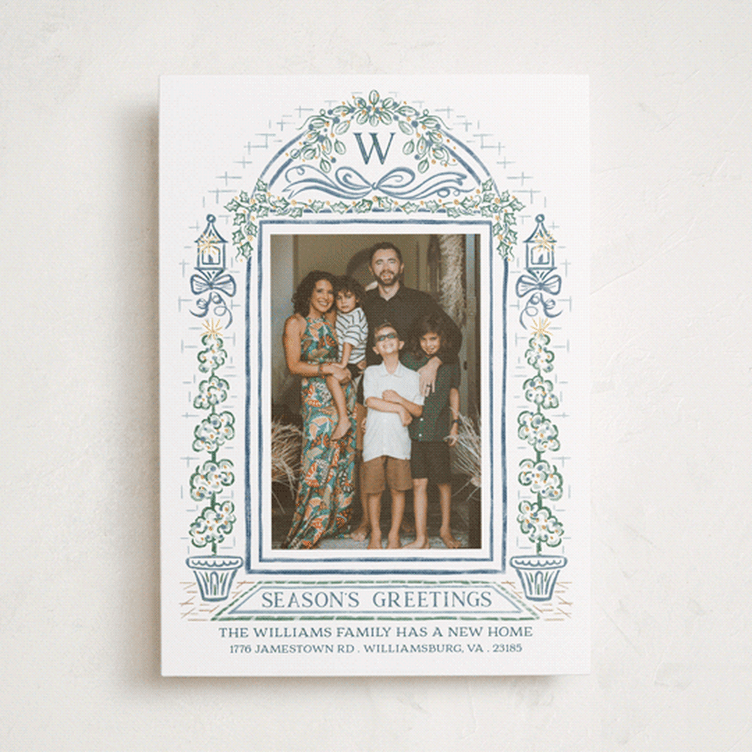 "Colonial Christmas" - Holiday Cards in Lake by Paper Sun Studio - Front