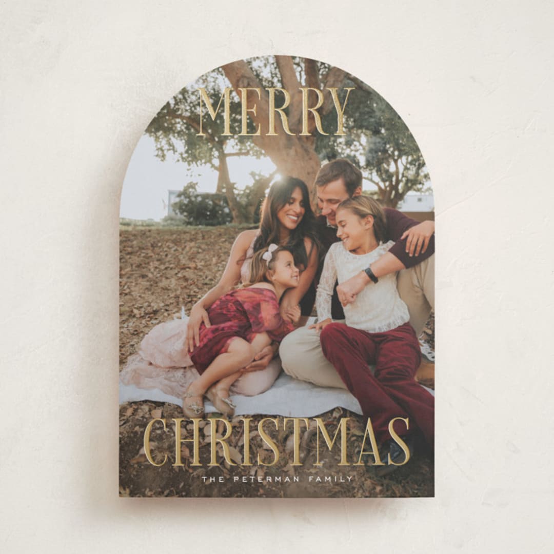 "Christmas" - Holiday Cards in Snow by Rebecca Durflinger - Front