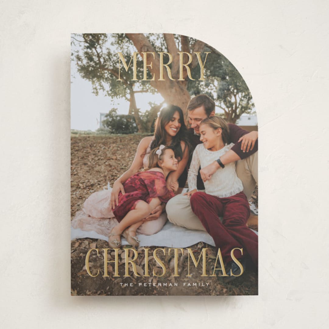 "Christmas" - Holiday Cards in Snow by Rebecca Durflinger - Front