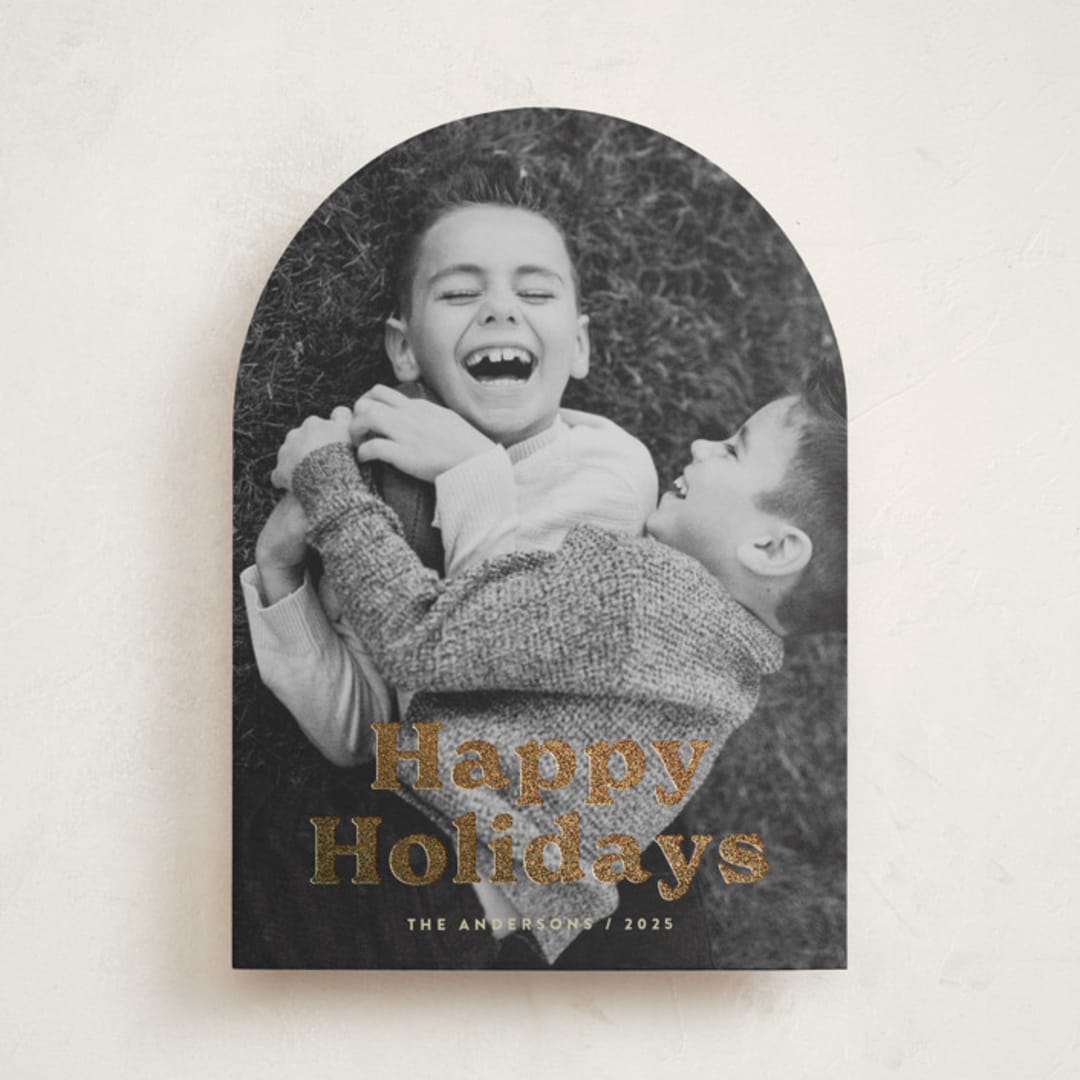 "Bold Modern" - Holiday Cards in Eggnog by Katherine Moynagh - Front
