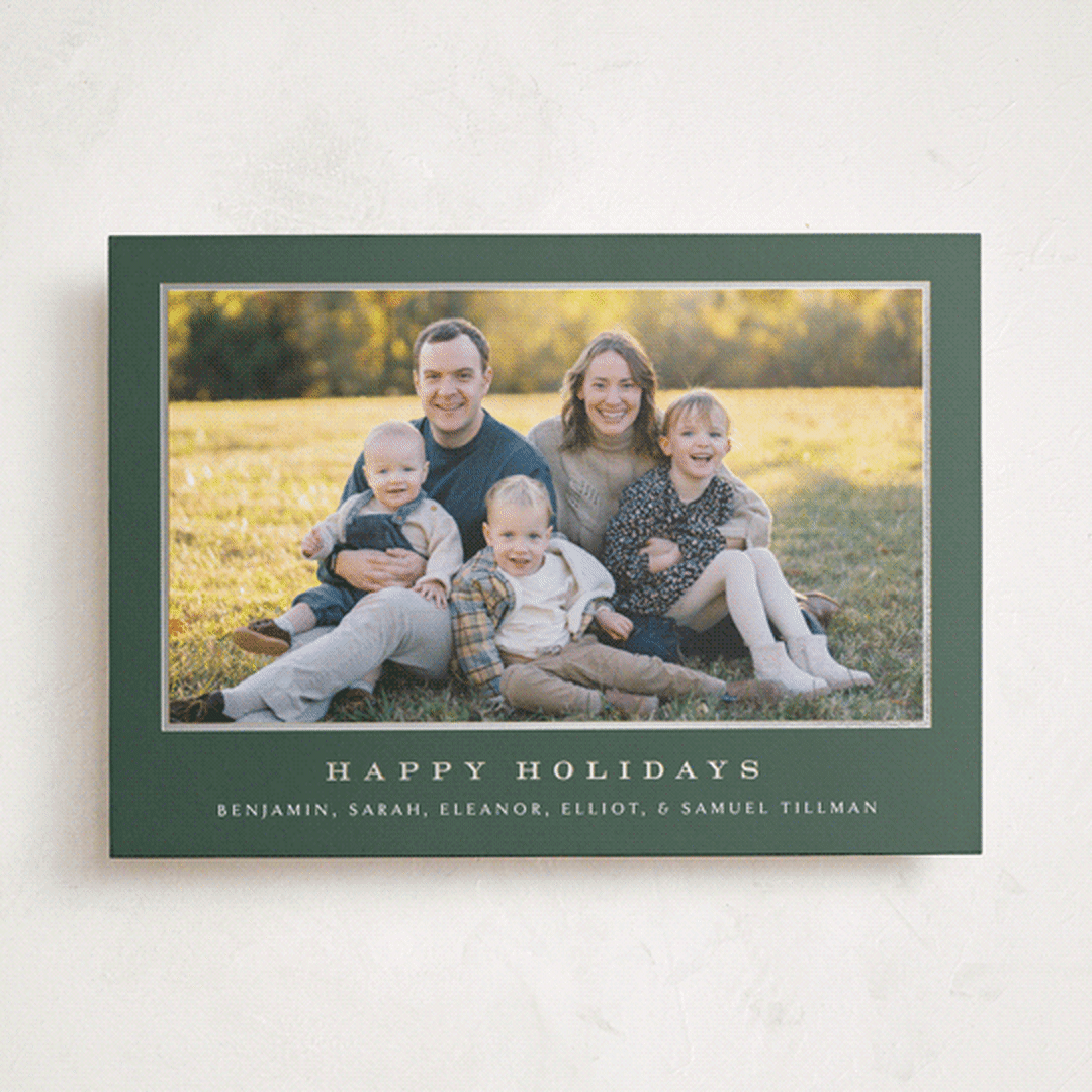 "Meadows" - Holiday Cards in Pine by Amy Kross - Front