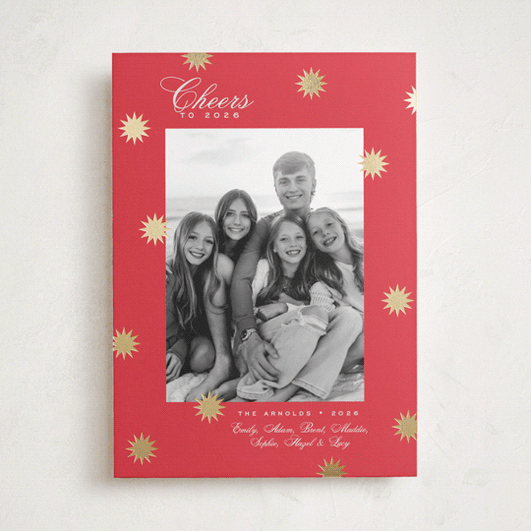 "Wonder" - Holiday Cards in Ruby by Alston Foster - Front