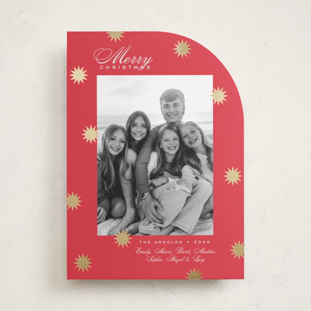 "Wonder" - Holiday Cards in Ruby by Alston Foster - Front