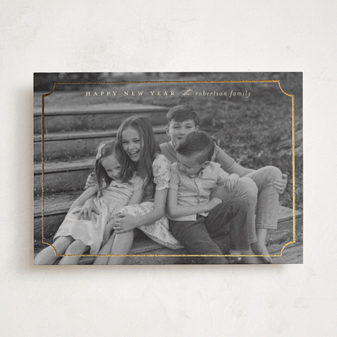 "sweetly framed" - Holiday Cards in Sand by Ellen Schlegelmilch - Front