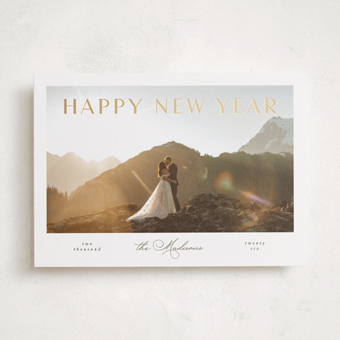 "nuovo" - Holiday Cards in Linen by Vera Lim - Front