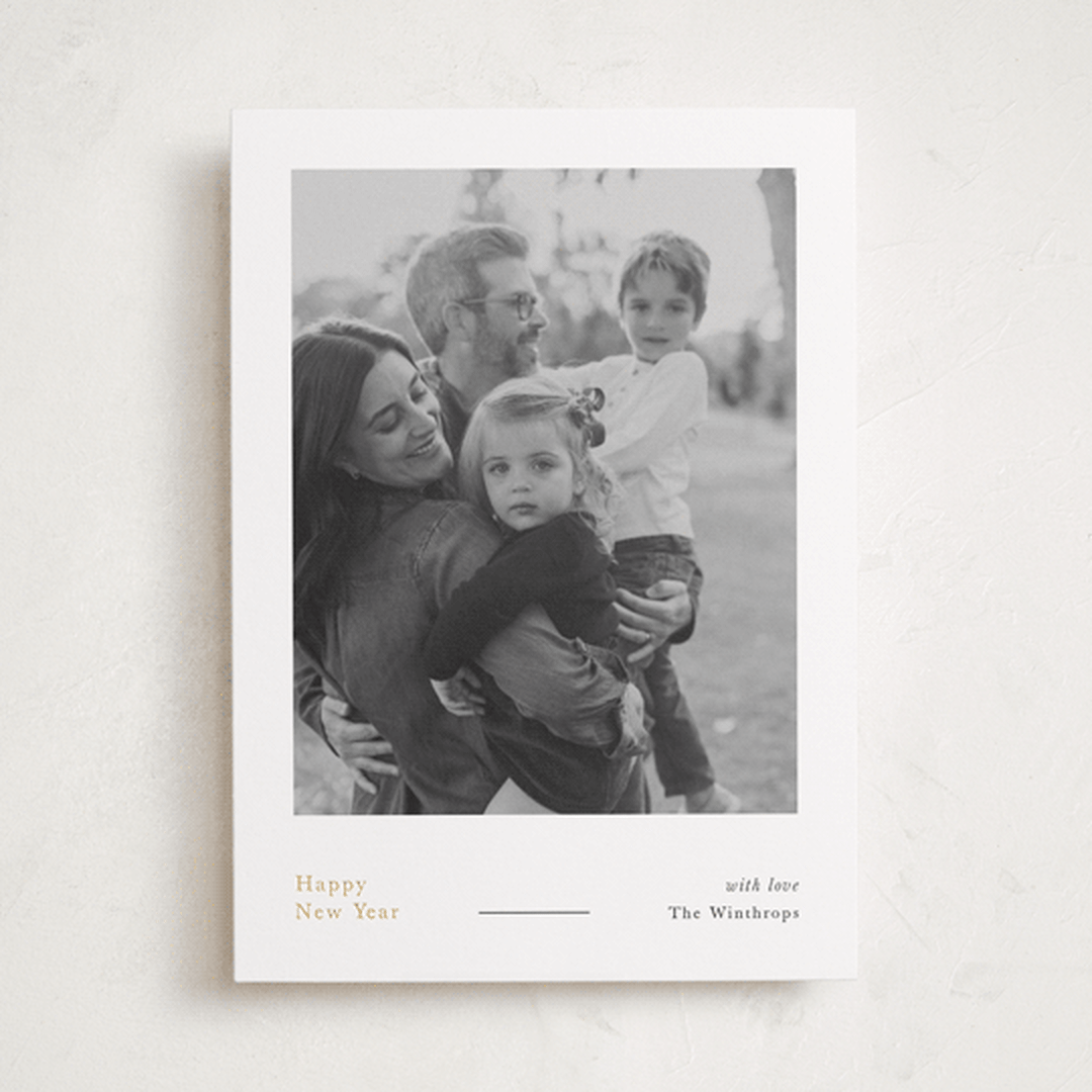"Eclair" - Holiday Cards in Coal by Blustery August - Front