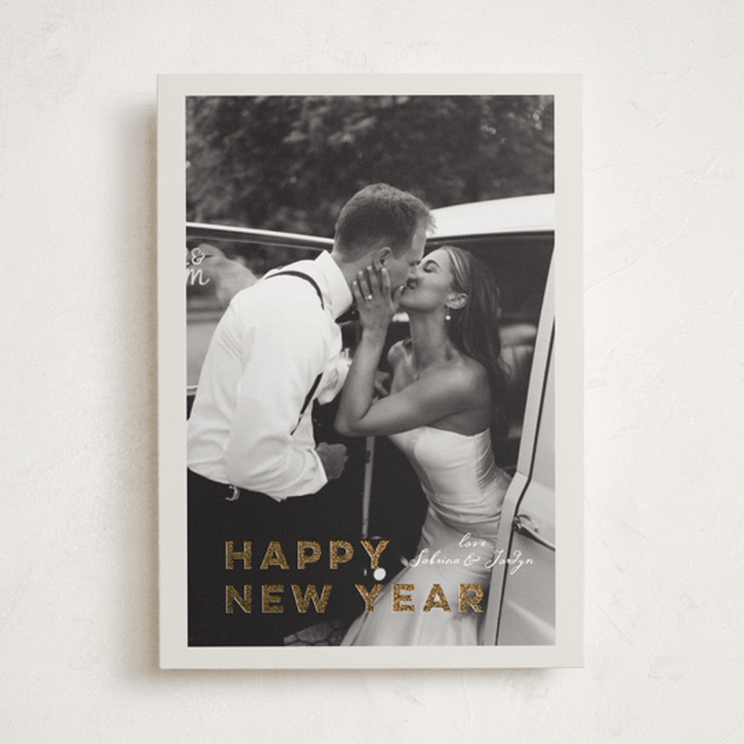 "glittering love" - Holiday Cards in Ivory by Benita Crandall - Front
