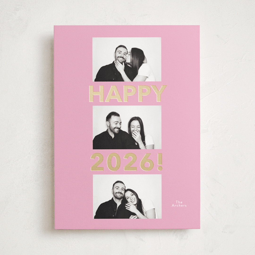 "Happy Year Trio" - Holiday Cards in Candy by Angela Thompson - Front